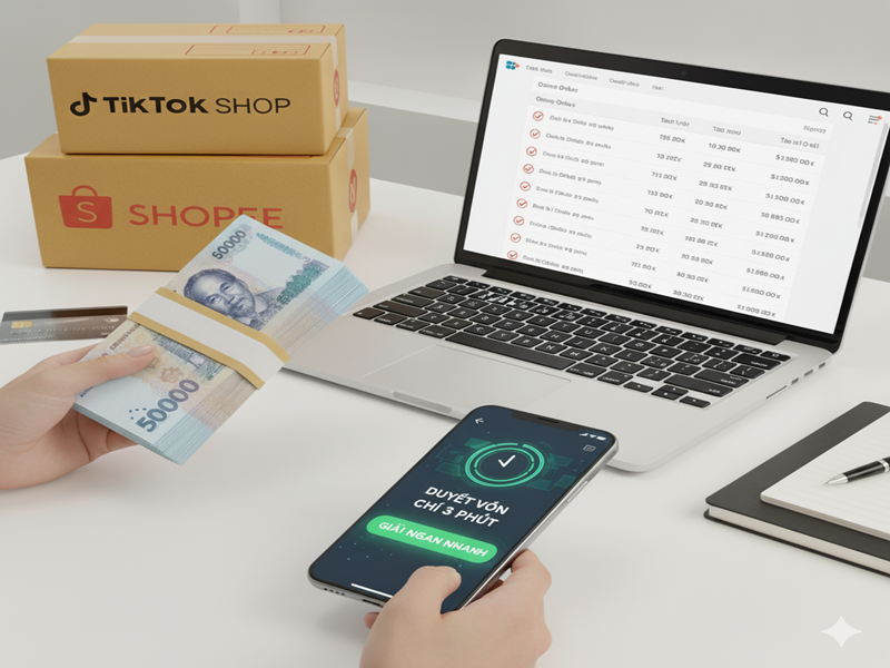 vay vốn kịp thời để nhập hàng